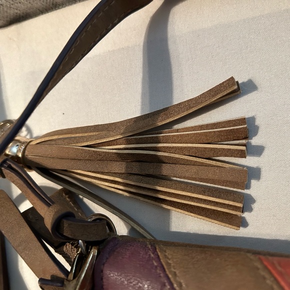 Jessica Simpson Cross Body purple Burnt Orange Brown Fall Colors - Picture 8 of 9